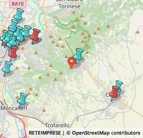 Mappa Strada Pietra del Gallo, 10025 Pino Torinese TO, Italia (6.5125)