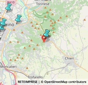 Mappa Strada Pietra del Gallo, 10025 Pino Torinese TO, Italia (6.72091)