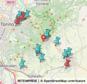 Mappa Strada Pietra del Gallo, 10025 Pino Torinese TO, Italia (4.2925)