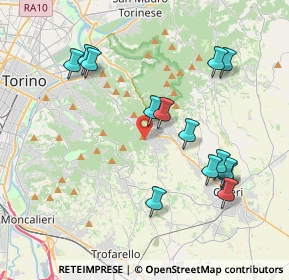 Mappa Strada Pietra del Gallo, 10025 Pino Torinese TO, Italia (4.06857)