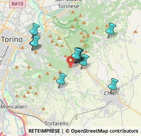 Mappa Strada Pietra del Gallo, 10025 Pino Torinese TO, Italia (2.89182)