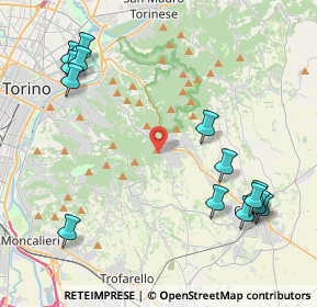 Mappa Strada Pietra del Gallo, 10025 Pino Torinese TO, Italia (5.19286)