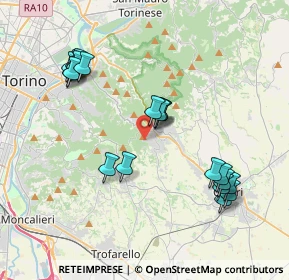 Mappa Strada Pietra del Gallo, 10025 Pino Torinese TO, Italia (4.0235)