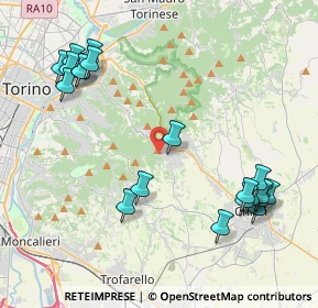 Mappa Strada Pietra del Gallo, 10025 Pino Torinese TO, Italia (4.9615)