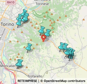 Mappa Strada Pietra del Gallo, 10025 Pino Torinese TO, Italia (4.69444)
