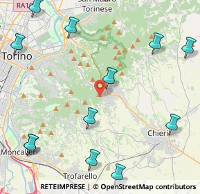 Mappa Strada Pietra del Gallo, 10025 Pino Torinese TO, Italia (7.0685)