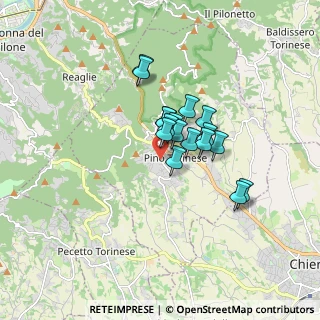 Mappa Via Verdina, 10125 Pino torinese TO, Italia (1.11765)