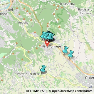 Mappa Via Verdina, 10125 Pino torinese TO, Italia (0.8935)