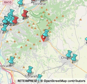 Mappa Via Verdina, 10125 Pino torinese TO, Italia (6.5825)