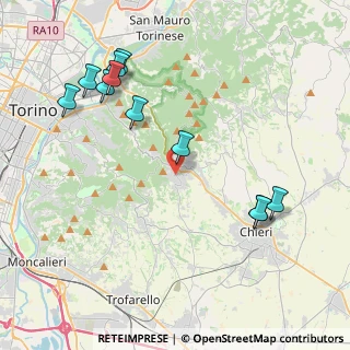 Mappa Via Verdina, 10125 Pino torinese TO, Italia (4.66455)