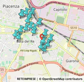 Mappa Via Caduti sulla Str., 29122 Piacenza PC, Italia (0.837)