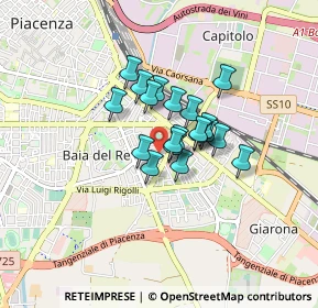 Mappa Via Caduti sulla Str., 29122 Piacenza PC, Italia (0.5185)