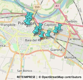 Mappa Via Caduti sulla Str., 29122 Piacenza PC, Italia (1.28455)