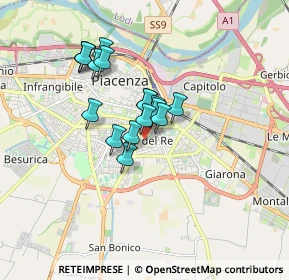 Mappa Via Madre Teresa di Calcutta, 29122 Piacenza PC, Italia (1.26059)