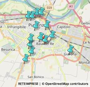 Mappa Via Madre Teresa di Calcutta, 29122 Piacenza PC, Italia (1.62643)