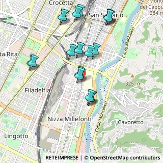 Mappa Via Genova, 10125 Torino TO, Italia (1.0535)