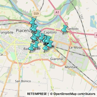 Mappa Via dei Ripalta, 29122 Piacenza PC, Italia (1.12316)