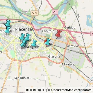 Mappa Via dei Ripalta, 29122 Piacenza PC, Italia (2.30833)