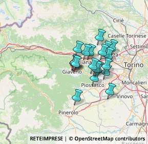 Mappa Strada della Chioma, 10094 Giaveno TO, Italia (9.87211)