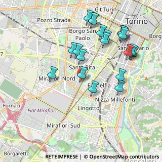 Mappa Via Felice Briccarello, 10137 Torino TO, Italia (2.1355)