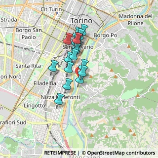 Mappa Piazza Zara, 10133 Torino TO, Italia (1.30278)