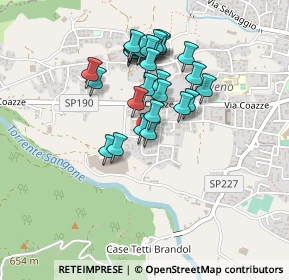 Mappa Via Condove, 10094 Giaveno TO, Italia (0.37857)