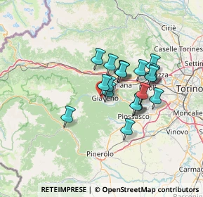 Mappa Via Condove, 10094 Giaveno TO, Italia (10.186)