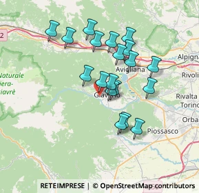 Mappa Via Condove, 10094 Giaveno TO, Italia (6.12684)