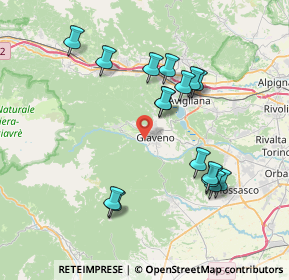 Mappa Via Condove, 10094 Giaveno TO, Italia (7.49)