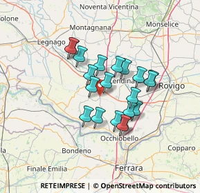 Mappa Via D. Manin, 45020 Canda RO, Italia (10.578)