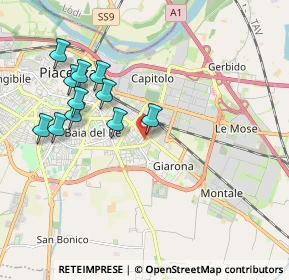 Mappa Via Rosario Ottobono, 29122 Piacenza PC, Italia (1.95)