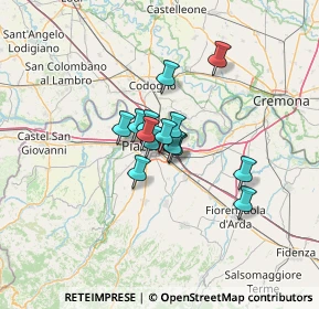 Mappa Via Rosario Ottobono, 29122 Piacenza PC, Italia (7.72143)