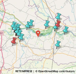 Mappa Via F. Gabrielli, 46020 Quingentole MN, Italia (8.605)