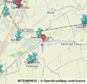 Mappa Via Cappello, 45100 Rovigo RO, Italia (3.31818)