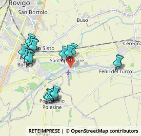 Mappa Via Cappello, 45100 Rovigo RO, Italia (2.1315)