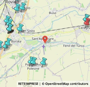Mappa Via Cappello, 45100 Rovigo RO, Italia (3.35)