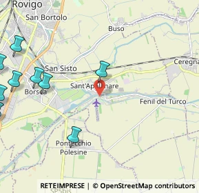 Mappa Via Cappello, 45100 Rovigo RO, Italia (3.42833)
