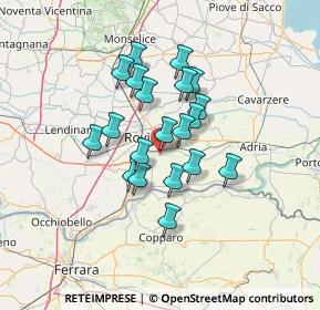 Mappa Via Cappello, 45100 Rovigo RO, Italia (10.281)