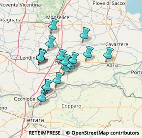 Mappa Via Cappello, 45100 Rovigo RO, Italia (11.11706)