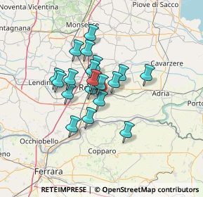 Mappa Via Cappello, 45100 Rovigo RO, Italia (9.512)