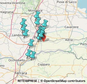 Mappa Via Cappello, 45100 Rovigo RO, Italia (9.625)