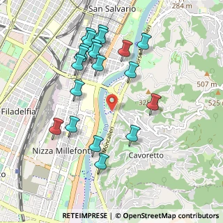 Mappa Via Villa Glori, 10133 Torino TO, Italia (1.0275)