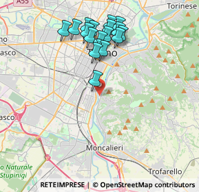 Mappa Via Villa Glori, 10133 Torino TO, Italia (3.83833)