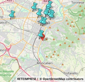 Mappa Via Villa Glori, 10133 Torino TO, Italia (4.21636)