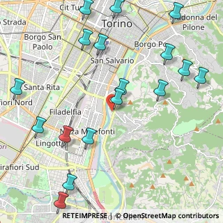 Mappa Via Villa Glori, 10133 Torino TO, Italia (2.76706)