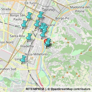 Mappa Via Villa Glori, 10133 Torino TO, Italia (1.51538)