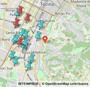 Mappa Via Villa Glori, 10133 Torino TO, Italia (2.45222)