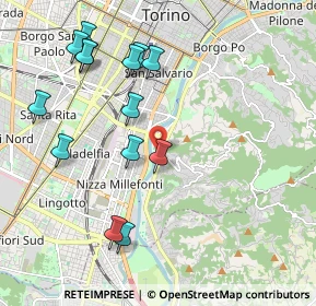 Mappa Via Villa Glori, 10133 Torino TO, Italia (2.205)