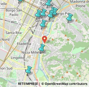 Mappa Via Villa Glori, 10133 Torino TO, Italia (2.40091)