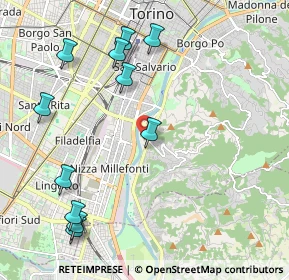 Mappa Via Villa Glori, 10133 Torino TO, Italia (2.44455)